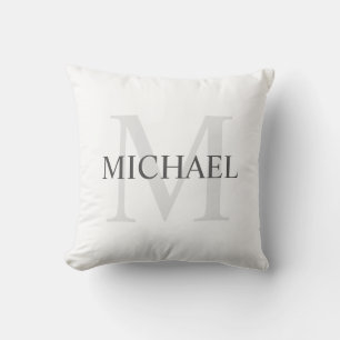 Personlig Monogram och Namn Kudde