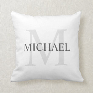 Personlig Monogram och Namn Kudde