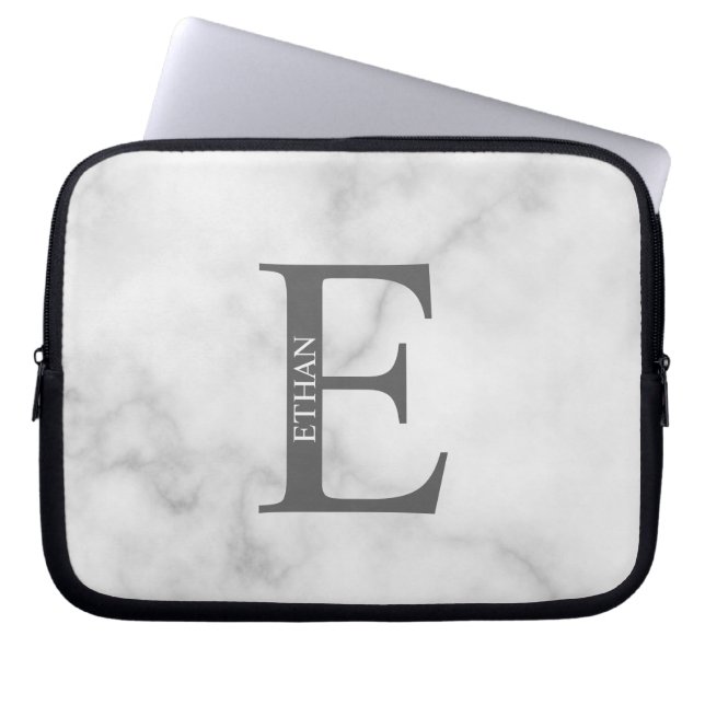 Personlig monogram och namn Laptop-fodral Laptop Fodral (Framsidan)