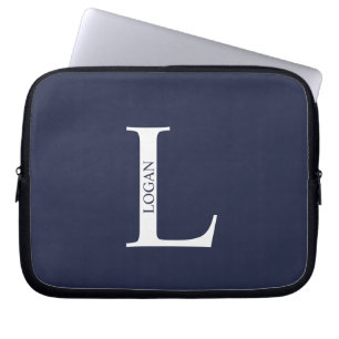 Personlig monogram och namn Laptop-sleeve Laptop Fodral