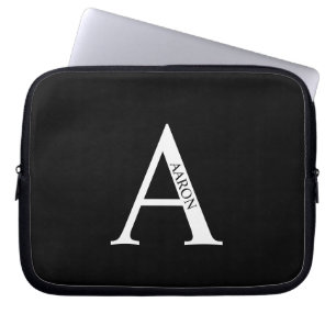 Personlig monogram och namn Laptopfodral Laptop Fodral