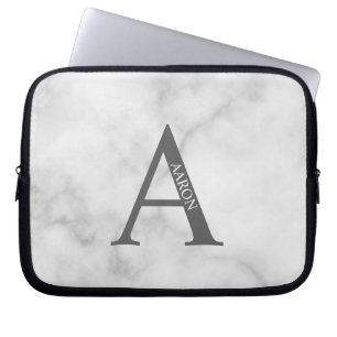 Personlig monogram och namn laptopsleeve laptop fodral