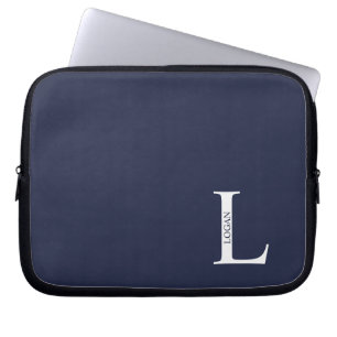 Personlig monogram och namn laptopsleeve laptop fodral