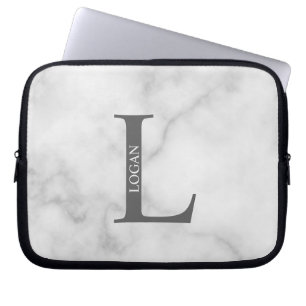 Personlig monogram och namn laptopsleeve laptop fodral