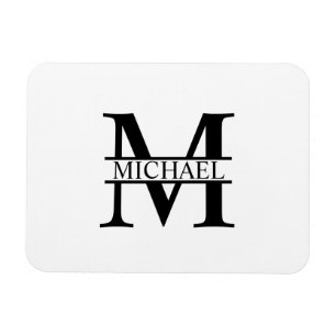 Personlig Monogram och Namn Magnet