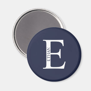 Personlig Monogram och Namn Magnet