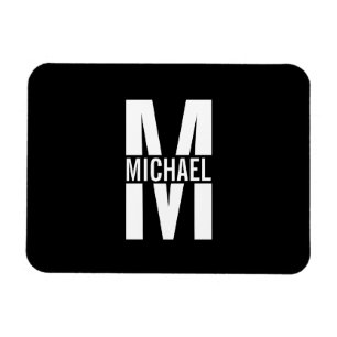 Personlig Monogram och Namn Magnet