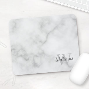 Personlig Monogram och Namn Marble Titta Musmatta