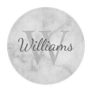 Personlig Monogram och Namn Marble-utseende