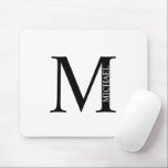 Personlig Monogram och Namn musmatta<br><div class="desc">Personlig Monogram och Namn Gift har personlig monogram och namn i klassiskt serif font stil. Perfekt som gåvor från fars dag till pappa och vid särskilda tillfällen.</div>