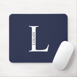 Personlig monogram och namn musmatta