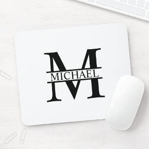 Personlig Monogram och Namn Musmatta