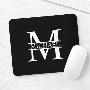Personlig Monogram och Namn Musmatta