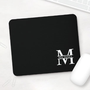 Personlig Monogram och Namn Musmatta