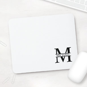 Personlig Monogram och Namn Musmatta
