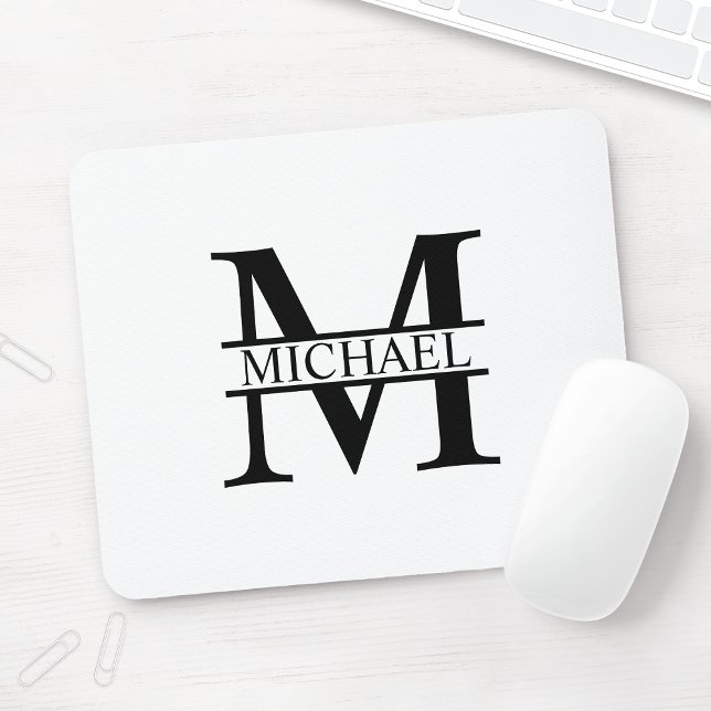 Personlig Monogram och Namn Musmatta (Skapare uppladdad)