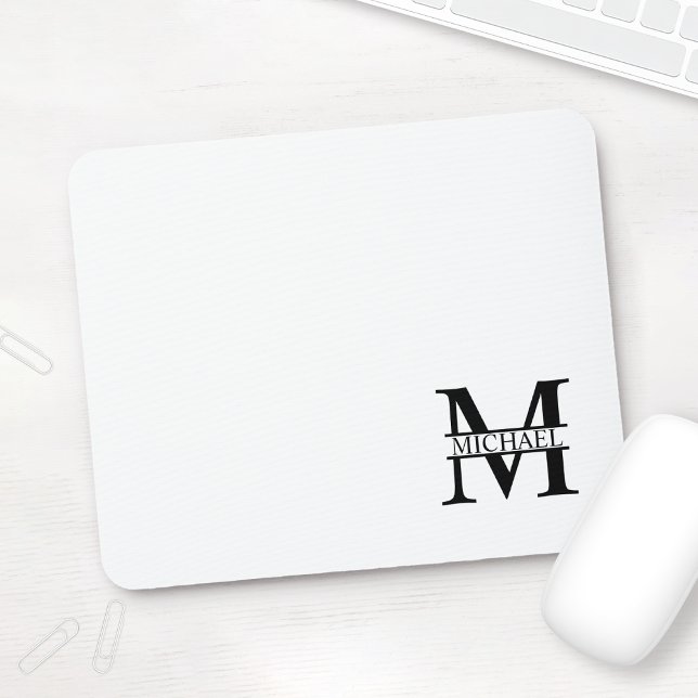 Personlig Monogram och Namn Musmatta (Skapare uppladdad)