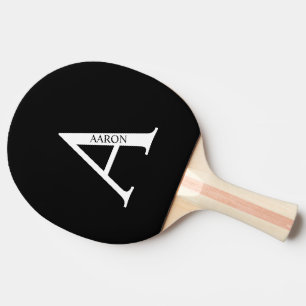 Personlig Monogram och Namn Ping Pong Paddle Pingisracket