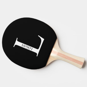 Personlig Monogram och Namn Ping Pong Paddle Pingisracket