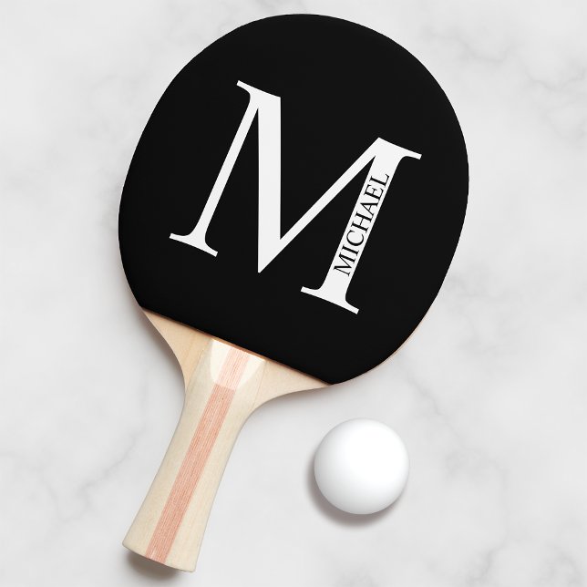 Personlig Monogram och Namn Ping Pong Paddle Pingisracket (Skapare uppladdad)