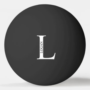 Personlig monogram och namn pingisboll