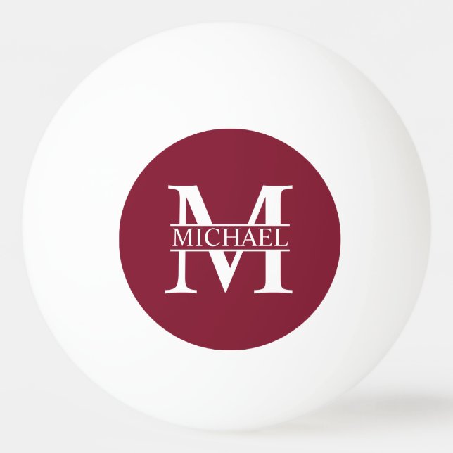 Personlig Monogram och Namn Pingisboll (Framsidan)