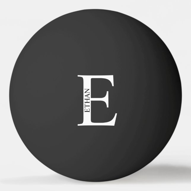 Personlig Monogram och Namn Pingisboll (Baksidan)