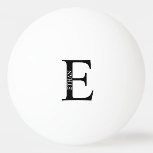 Personlig monogram och namn pingisboll