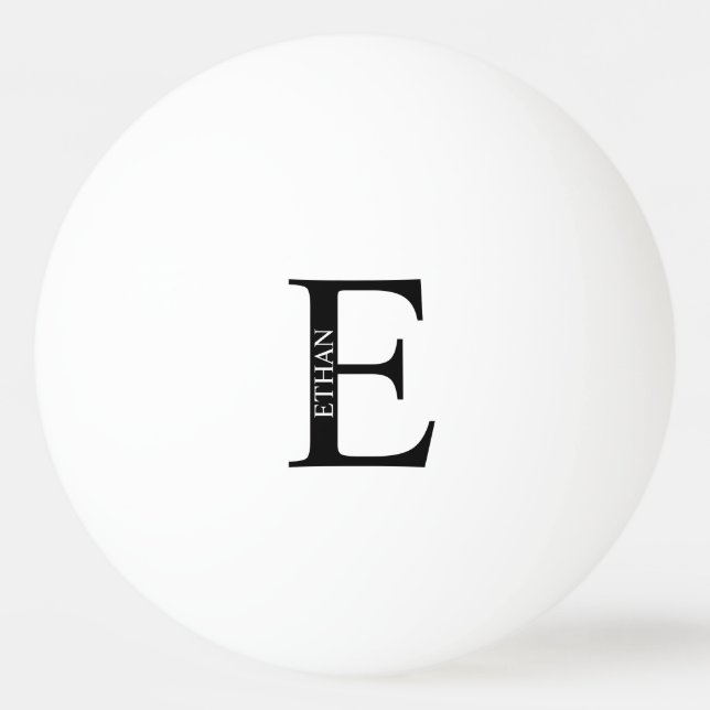 Personlig monogram och namn pingisboll (Baksidan)