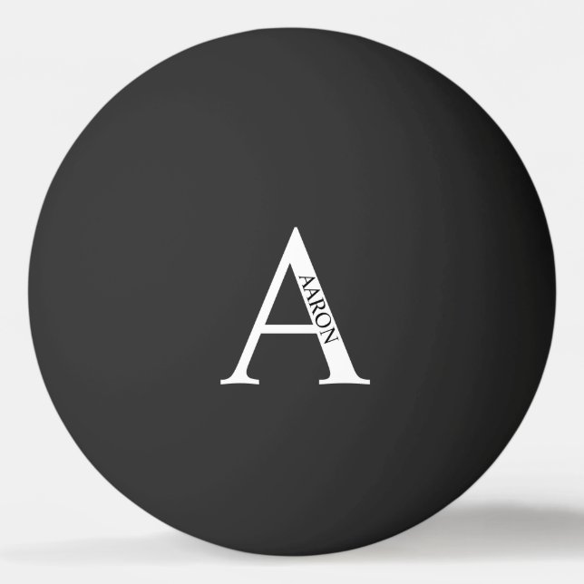 Personlig monogram och namn pingisboll (Baksidan)