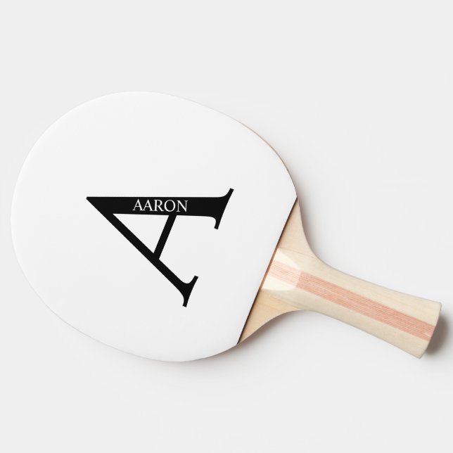 Personlig monogram och namn pingisracket (Sidan)
