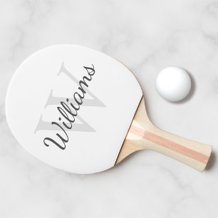 Personlig Monogram och Namn Pingisracket