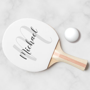 Personlig Monogram och Namn Pingisracket