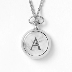 Personlig Monogram och Namn Pocket Watch Armbandsur