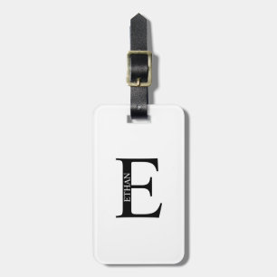 Personlig Monogram- och Namn-resagemärkning Bagagebricka