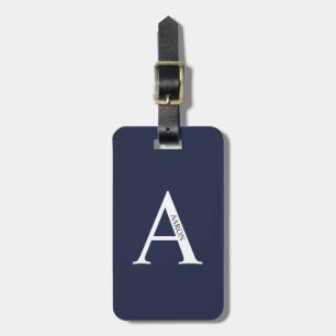 Personlig Monogram- och Namn-resagemärkning Bagagebricka