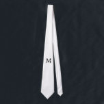 Personlig Monogram och Namn Slips<br><div class="desc">Personlig Monogram- och Namn-presentationer med personlig monogram och namn i klassiskt serif font stil. Perfekt som fars dag-gåvor till pappa,  gåvor till farfar,  make,  brudgumm,  bäste man,  marskalkar och annat.</div>