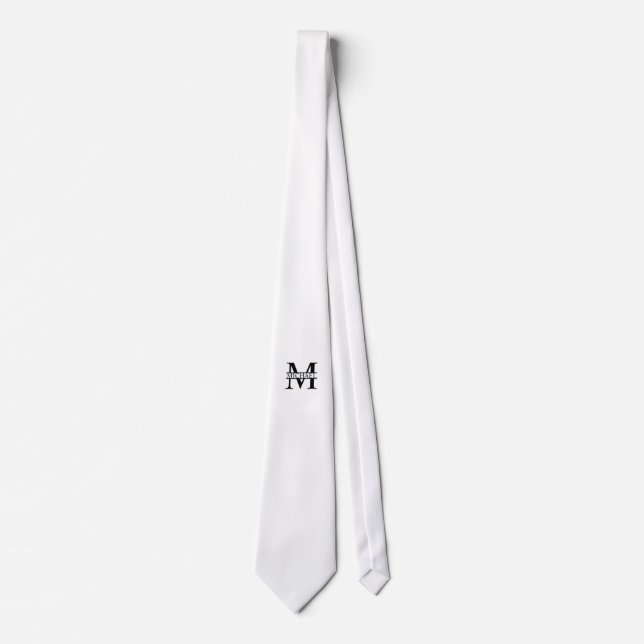 Personlig Monogram och Namn Slips (Framsida)