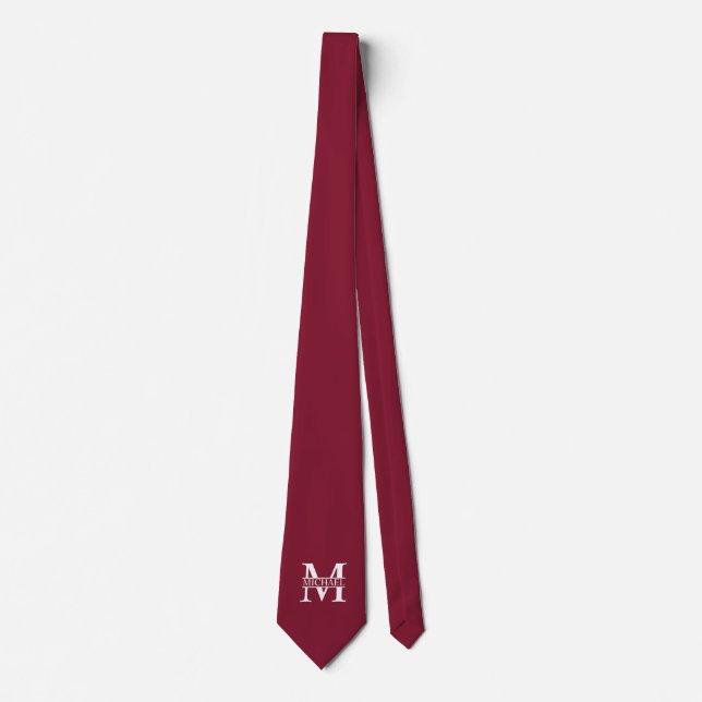 Personlig monogram och namn slips (Framsida)