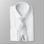 Personlig Monogram och Namn Tie Slips<br><div class="desc">Personlig Monogram och Namn Gift har personlig monogram och namn i klassiskt serif font stil. Perfekt som fars dag-gåvor till pappa,  gåvor till marskalkar och vid särskilda tillfällen.</div>