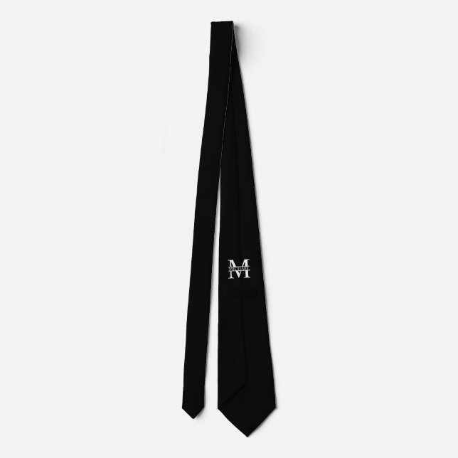 Personlig Monogram och Namn Tie Slips (Baksida)