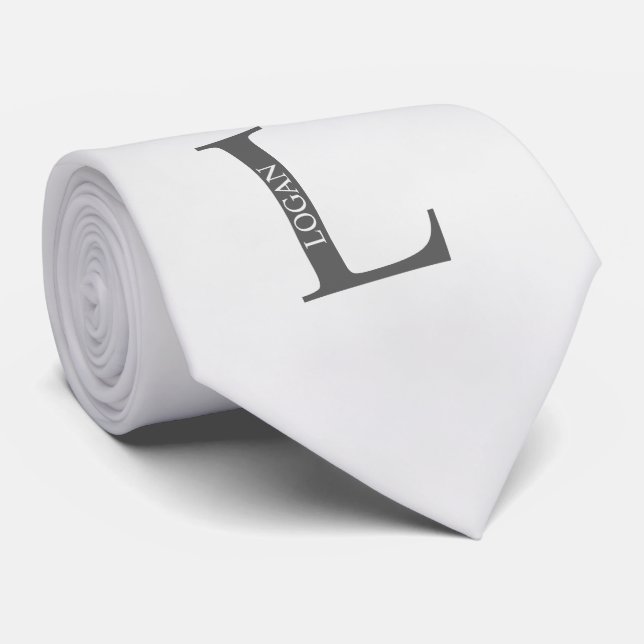Personlig Monogram och Namn Tie Slips (Rullad)