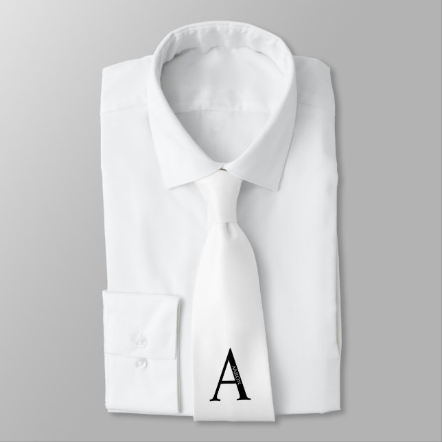 Personlig Monogram och Namn Tie Slips (Bunden)