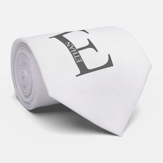 Personlig Monogram och Namn Tie Slips (Rullad)
