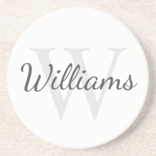 Personlig Monogram och Namn Underlägg