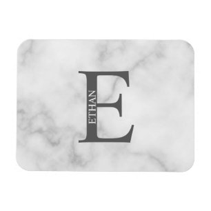 Personlig monogram och namnmagnet magnet