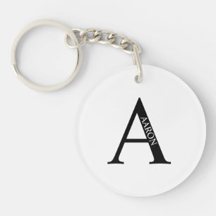 Personlig monogram och namnnyckelring