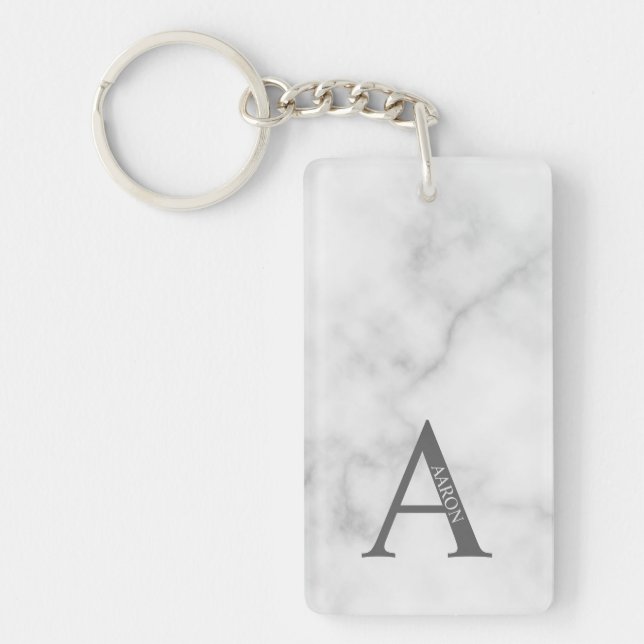 Personlig monogram och namnnyckelring (Framsidan)