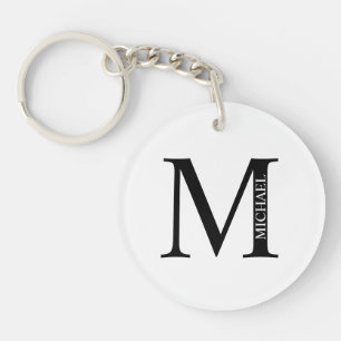 Personlig Monogram och nyckelkedjan Namn