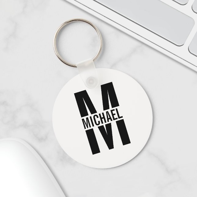 Personlig Monogram och nyckelkedjan Namn Nyckelring (Skapare uppladdad)
